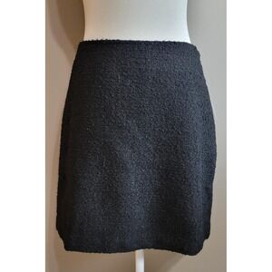 NWT CeCe Black Tweed Mini Skirt